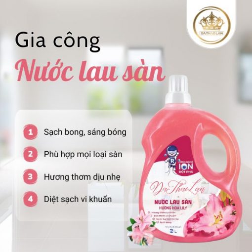 Gia công nước lau sàn/ Gia công mỹ phẩm, hóa mỹ phẩm chuyên nghiệp