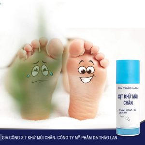 Gia công xịt khử mùi chân/ Gia công mỹ phẩm, xịt khử mùi theo yêu cầu