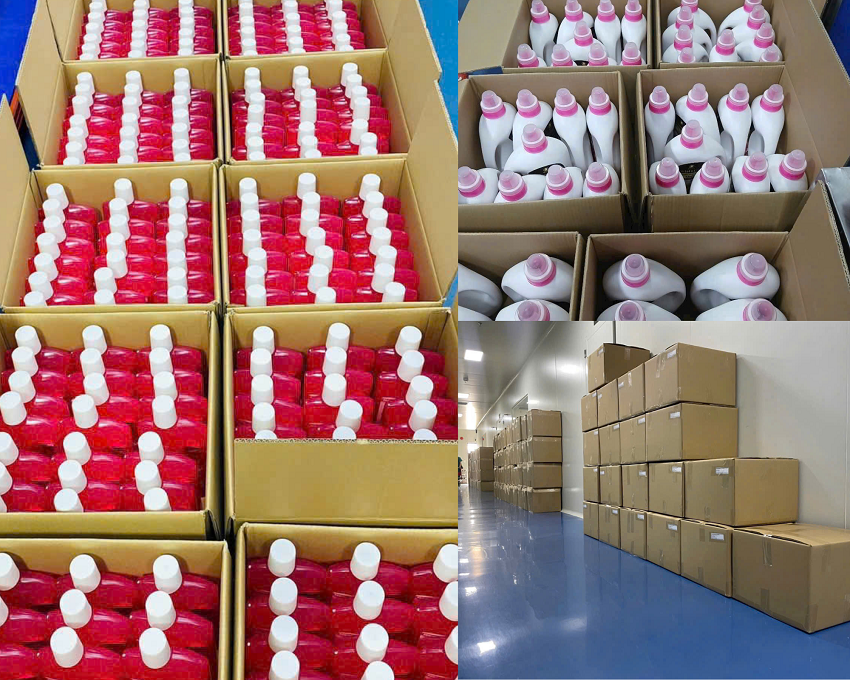Gia công mỹ phẩm giá rẻ nước lau sàn, nước rửa chén, nước giặt