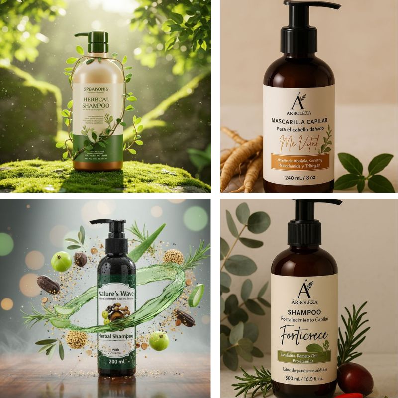 Gia Công Dầu Gội Thảo Mộc Bồ Kết, Hương Nhu, Gừng, Bưởi